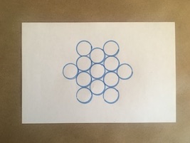13 circles arranged in a star