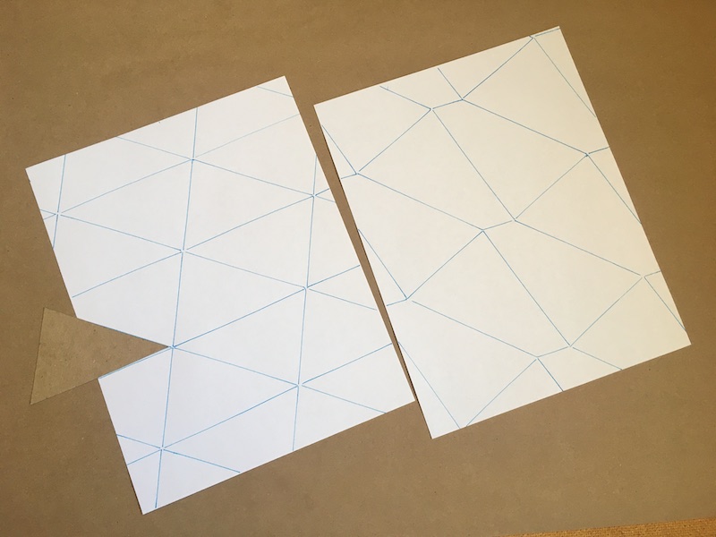 Papers tiled by triangles and quadrilaterals